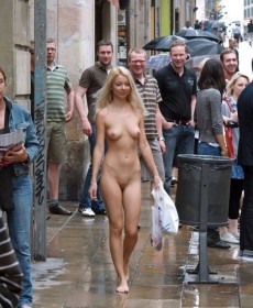 Undressing in the Street Erotica