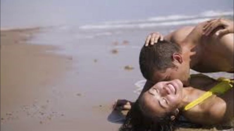 Make love on the shore