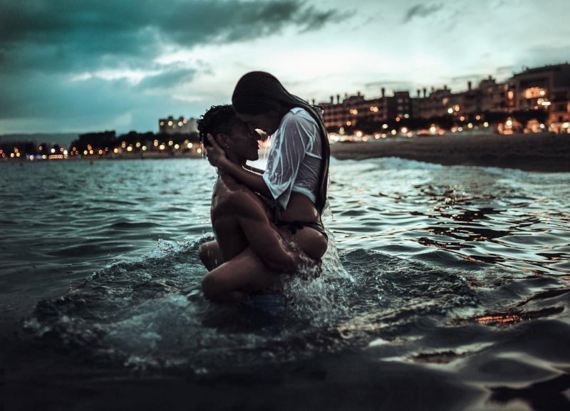 Grandpa guy in the water