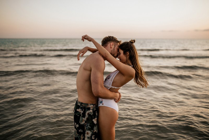 A couple on the beach