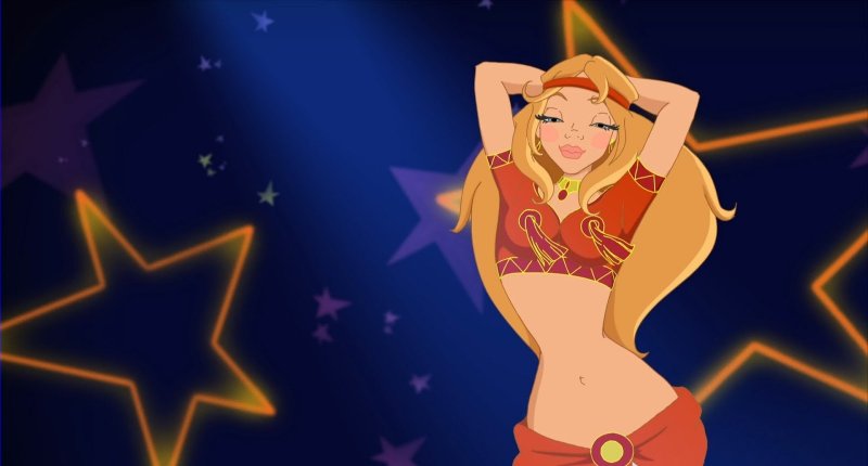 Shpagat naked on chairs nearby