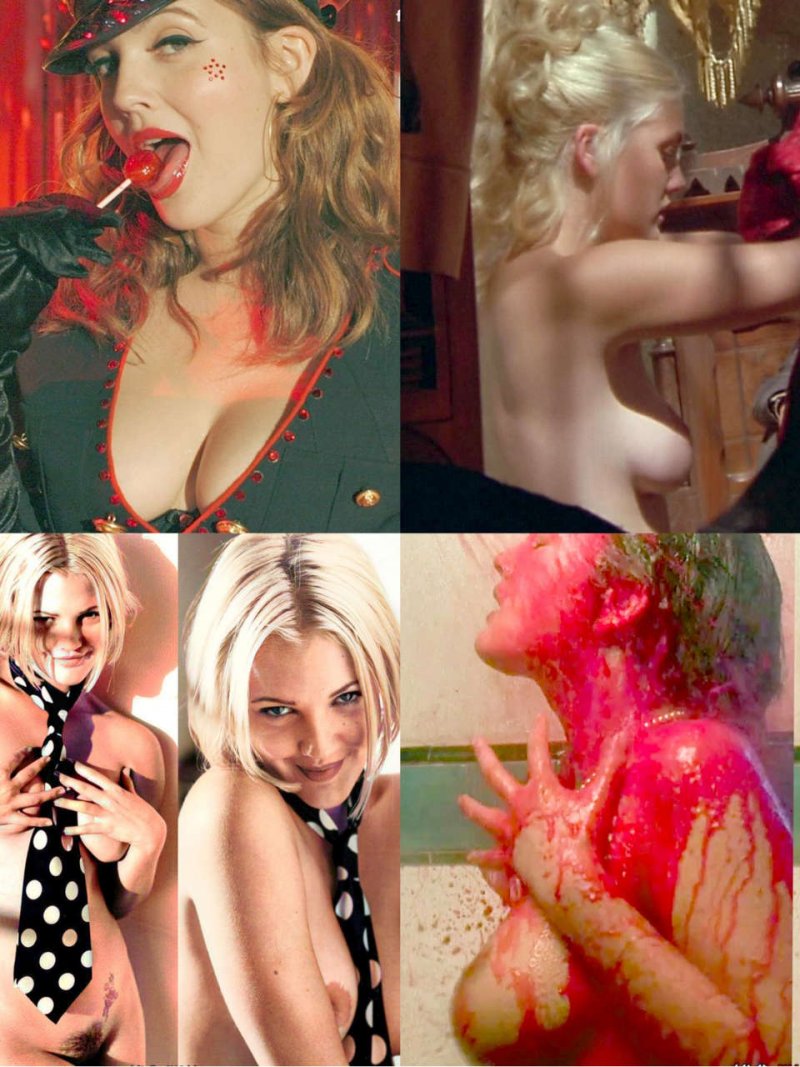 Drew Barrymore naked in films