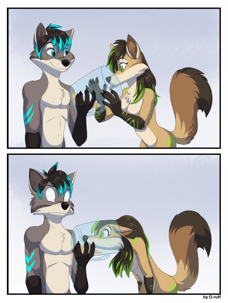 Naked Furry in public places