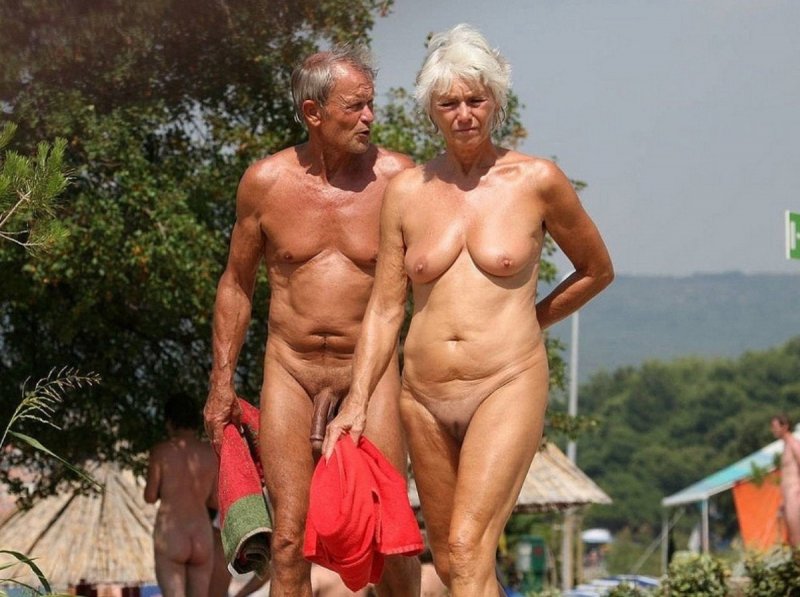Elderly nudist families