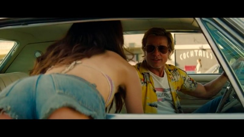 Margaret Kuelly Once in Hollywood a scene in a car