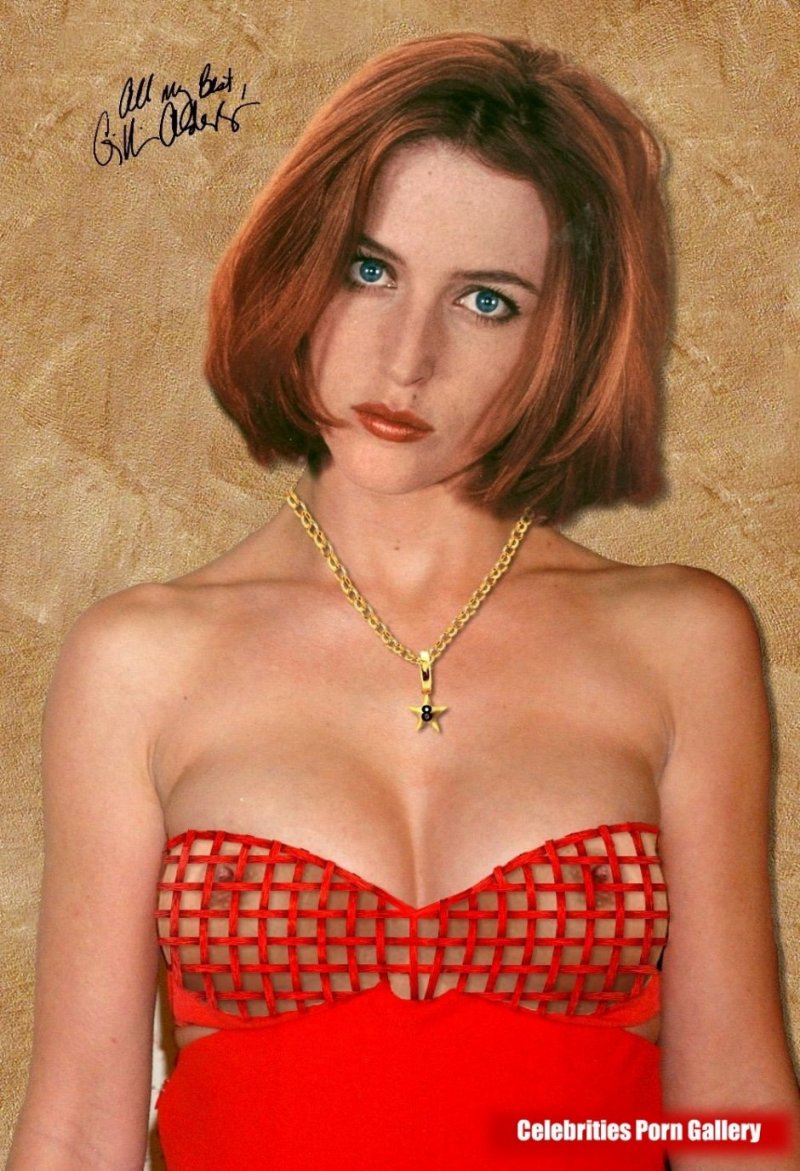 Porn actress Gillian Anderson