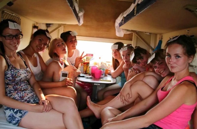 A fellow traveler on a train