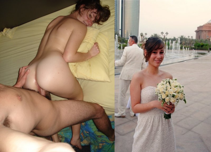 Naked women after the wedding