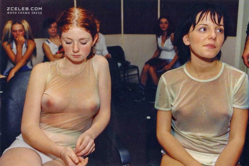 Beautiful naked women in juice