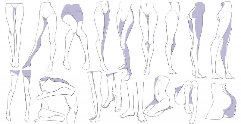 Legs behind a reference