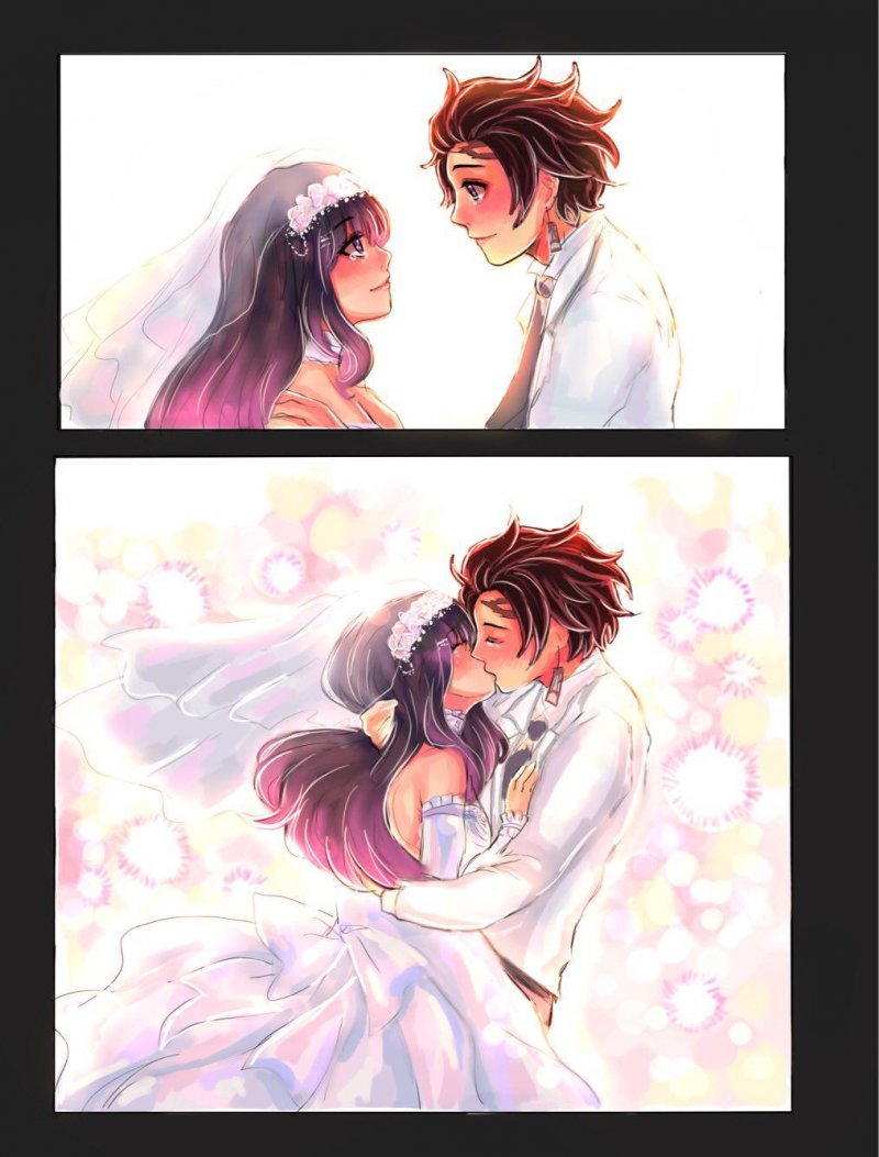 Wedding Channel and Tanjiro manga