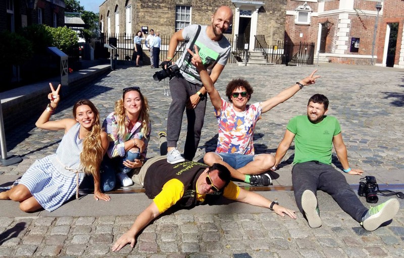 Regina Todorenko in a pink dress