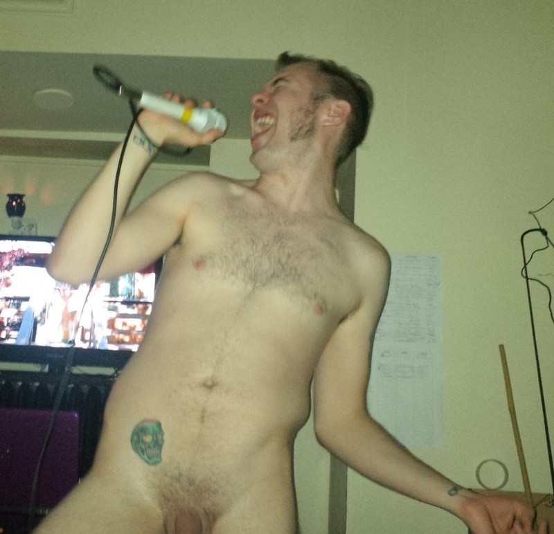 The blonde spread her legs