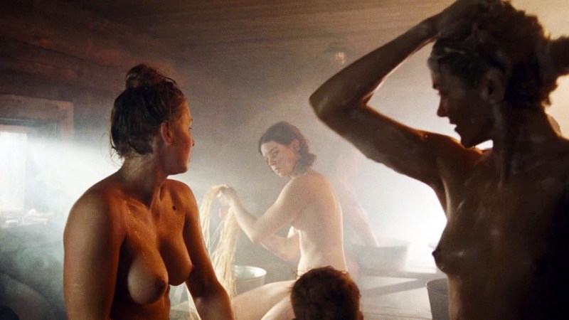 And the dawn here are quiet 2015 scene in the bathhouse of the actress