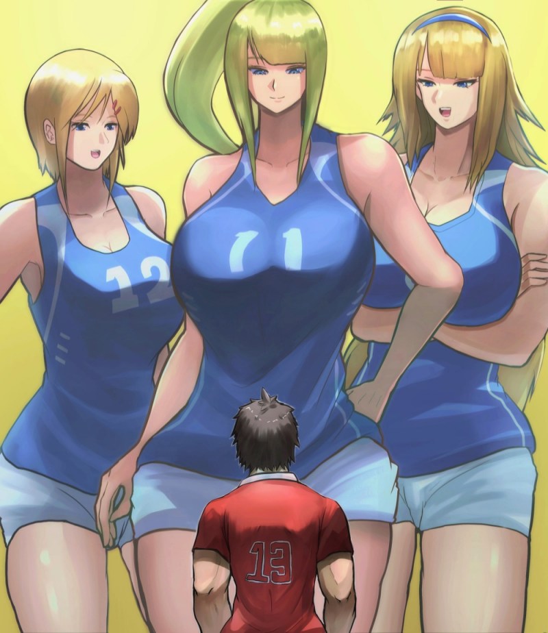 Anime five brides in swimsuits