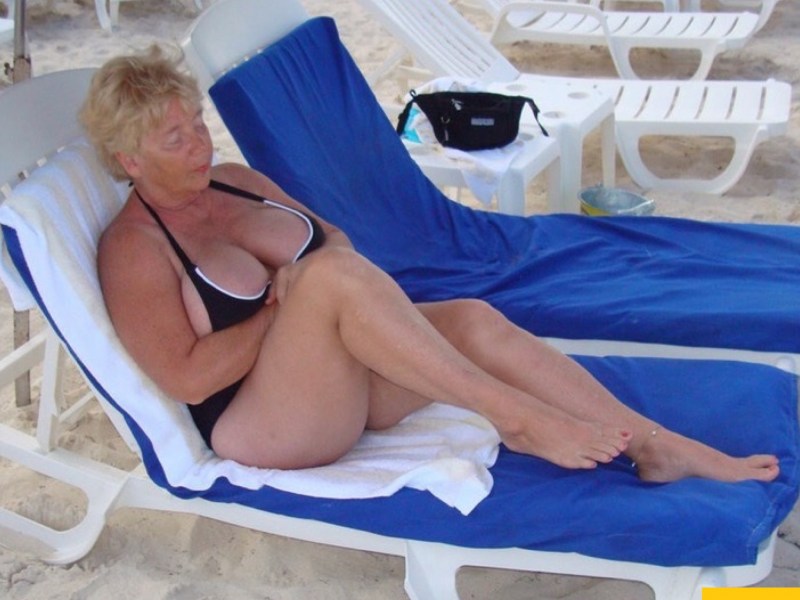 Naked adult women on the beach