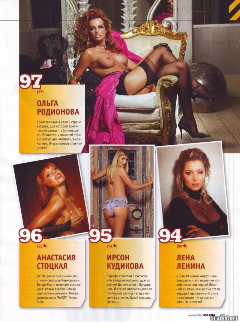 Olga Ponyrova Erotic naked