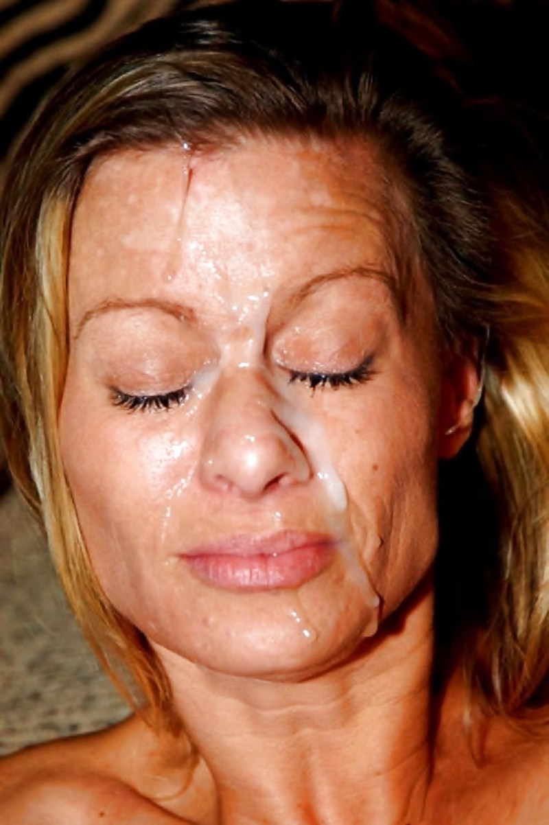 Cum on face to adults