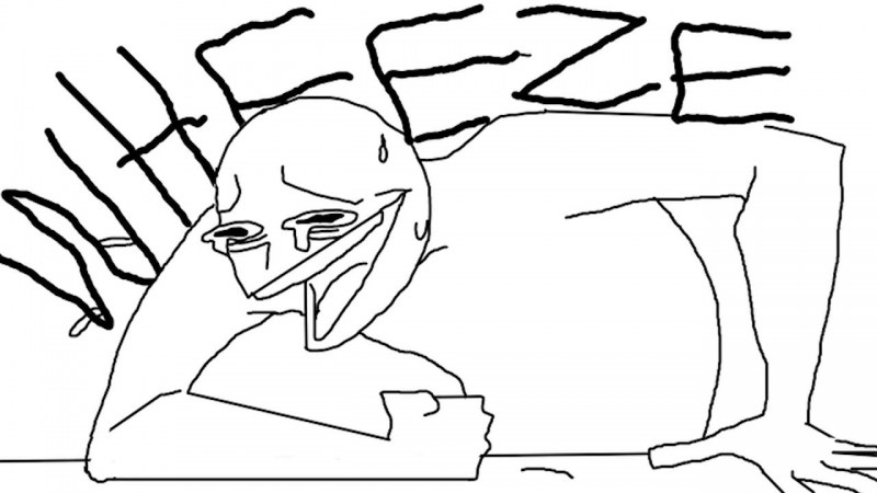 Wheeze meme reference