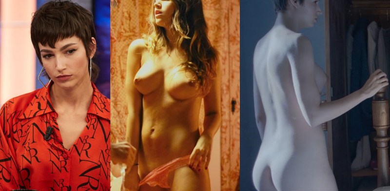 Ursula Korbero undresses