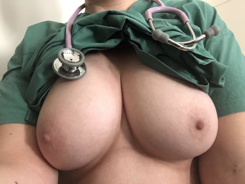 Nurse Selfie boobs
