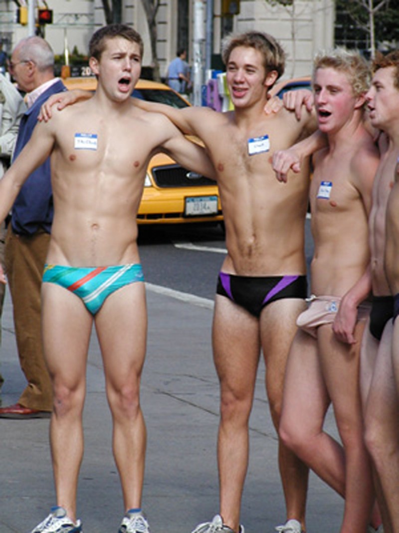 The woman finished in his underpants