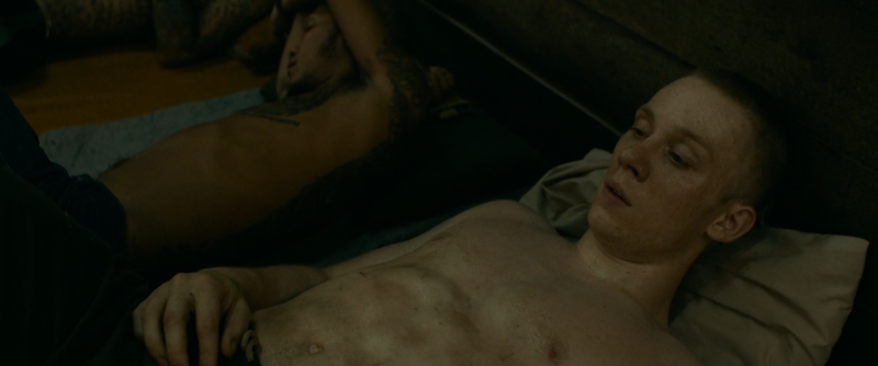 Joe Cole with a naked torso