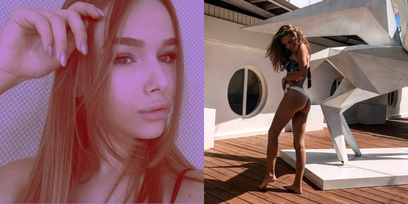 Anime girls with big breasts in swimsuits