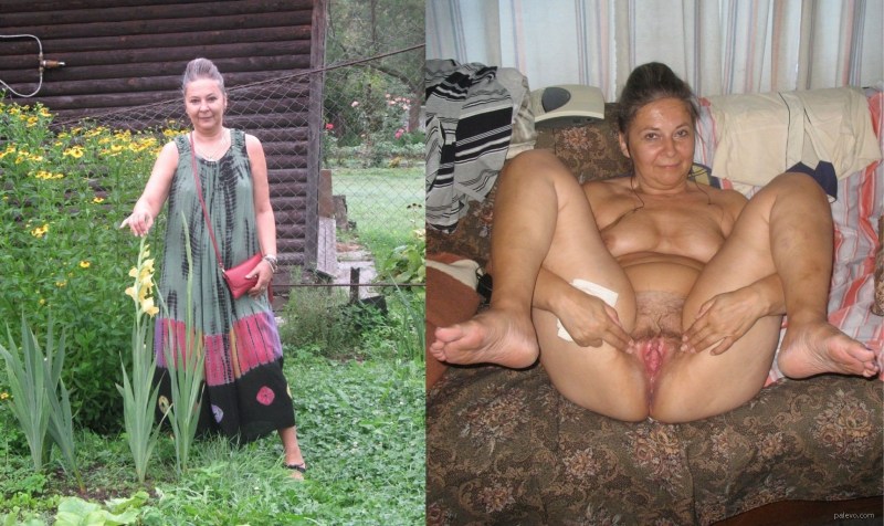 Elderly women in the village of Naked