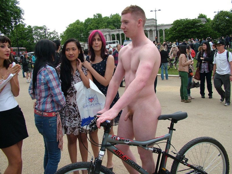 Naked man at a party