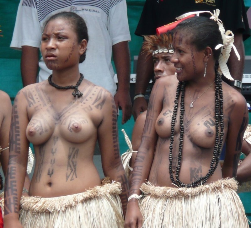 Naked women of wild tribes