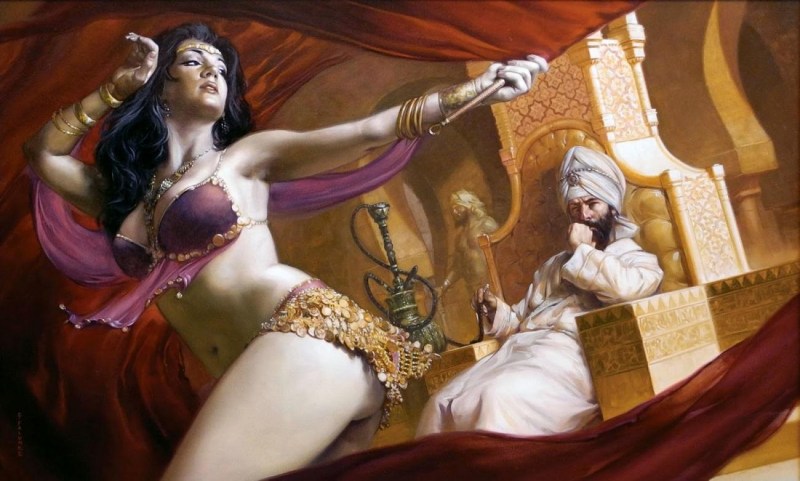 Great khan of concubines art