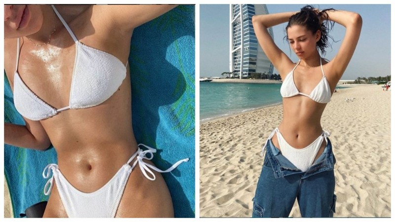 Alesya Kafelnikova in underwear