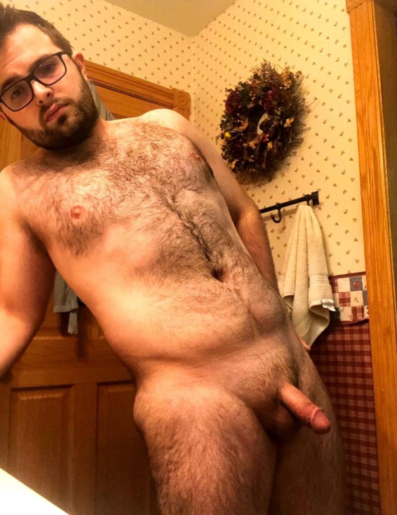 Huge hairy men with naked members