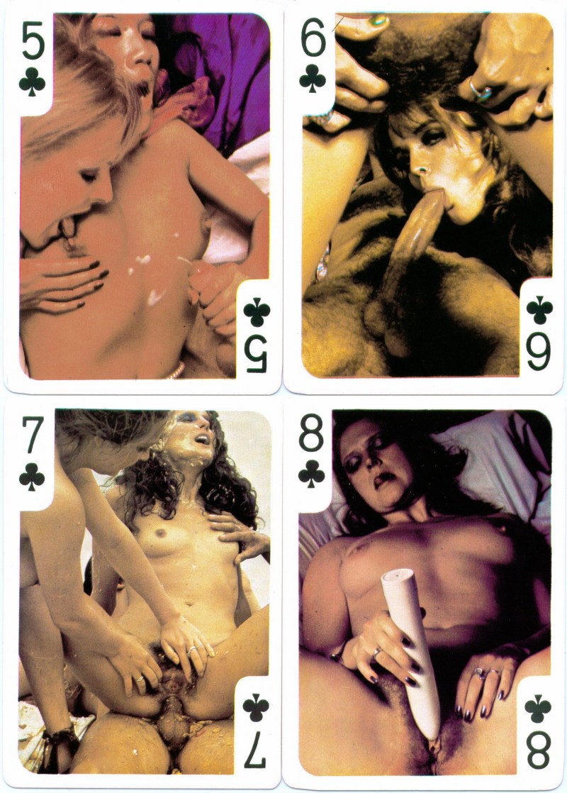 Pornographic playing cards