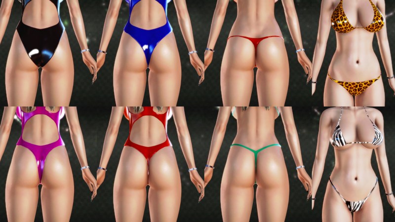 Back Pussy in Bikini Peeping