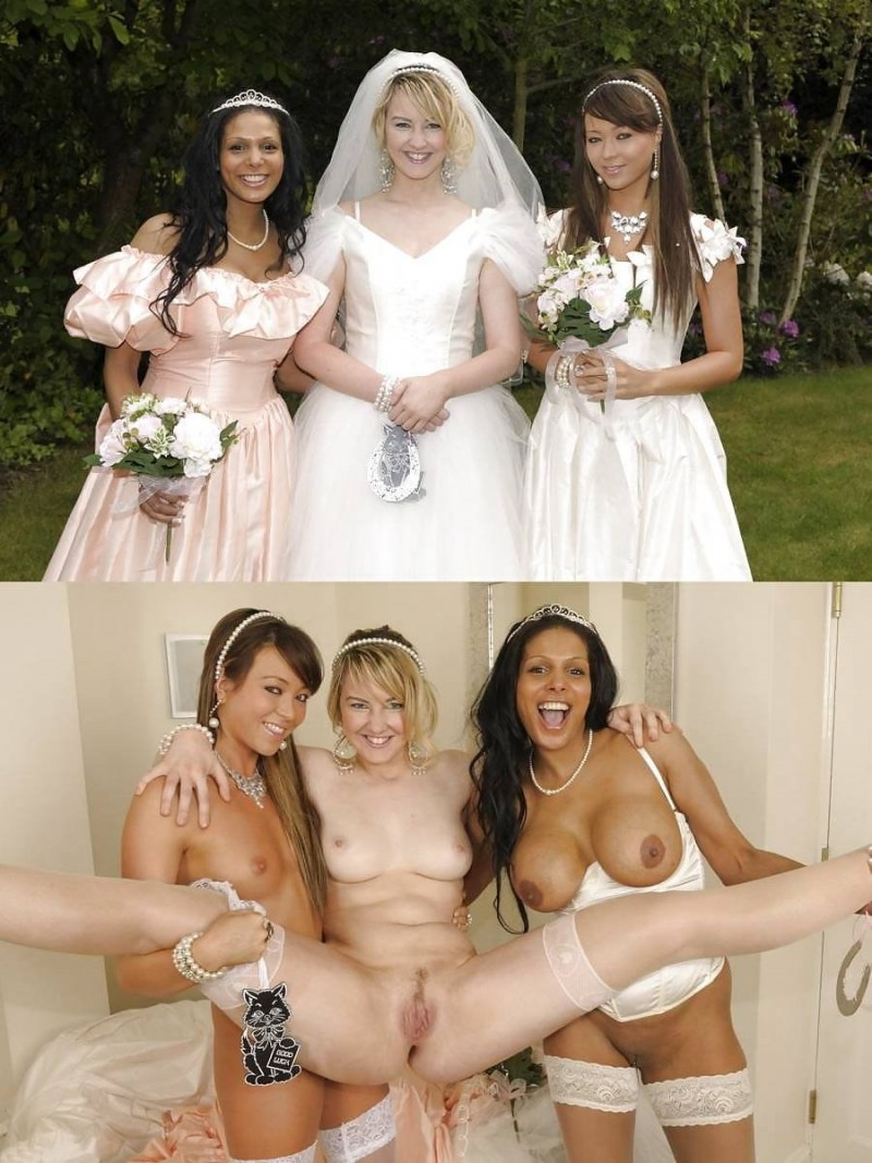 Bride before and after fucking