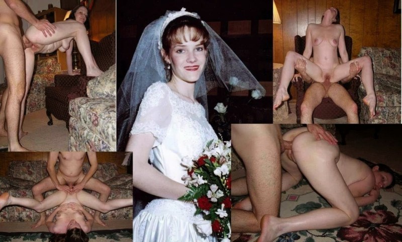 Naked brides after the wedding private