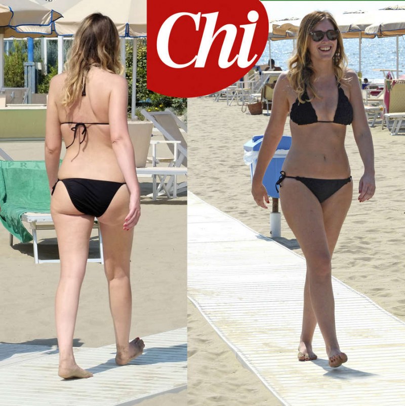 Elena Boschi in a swimsuit