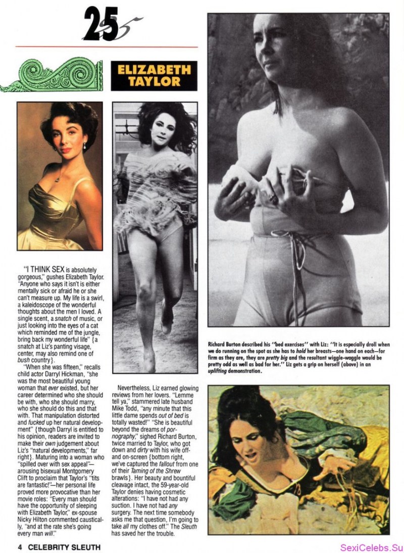 Nudity with Elizabeth Taylor