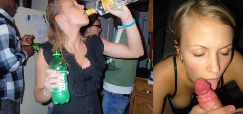 The drunken girl fucked