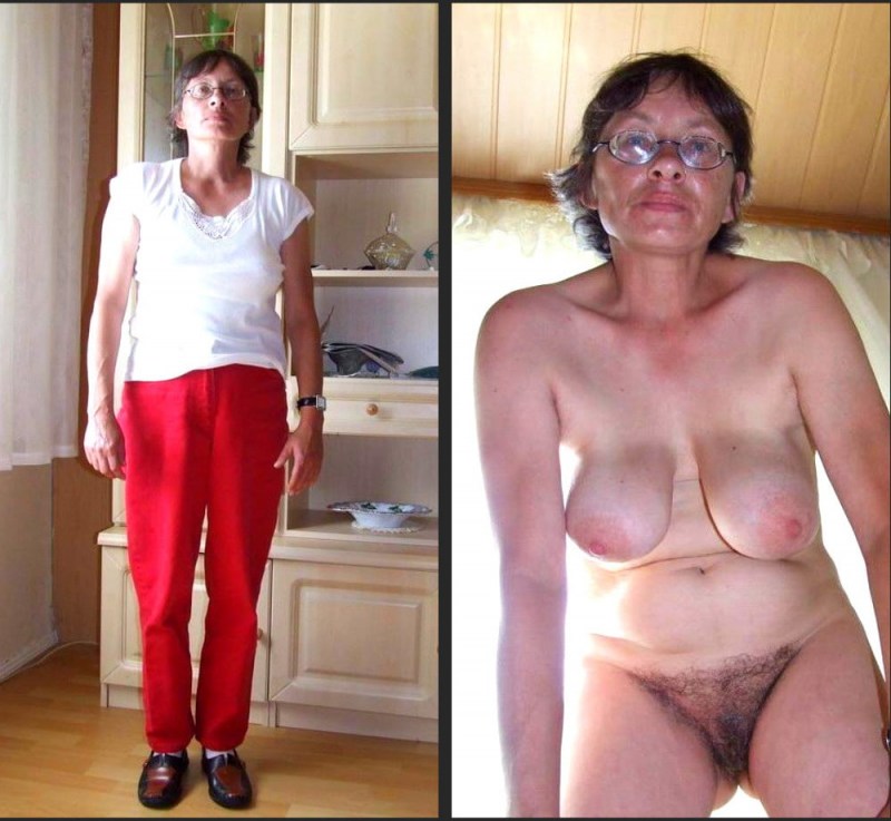 Dress undress mature and old family