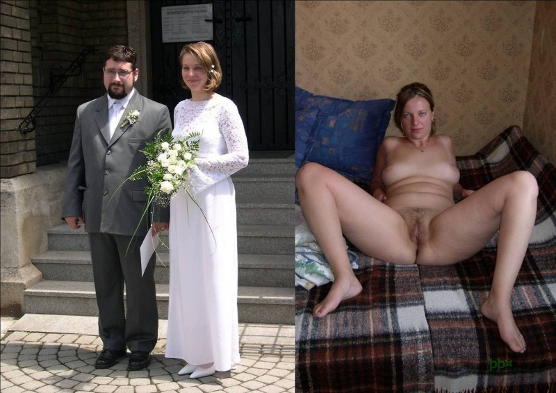 Naked women after the wedding