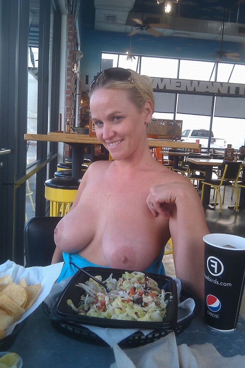 Breasts in restaurants