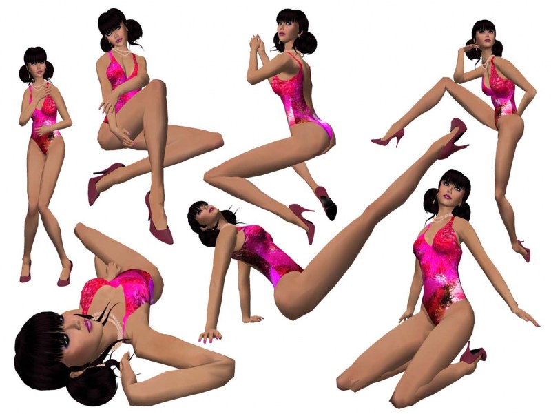 Women in various poses