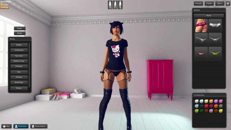 Anime girls with big breasts in swimsuits