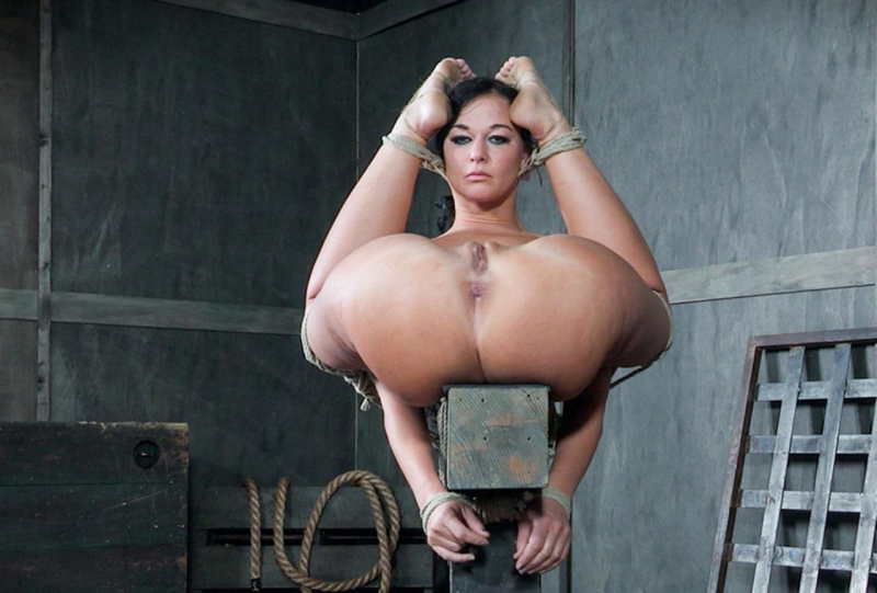 Naked flexible women close -up