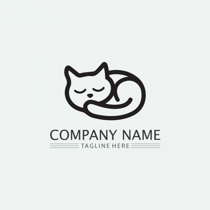 Siberian cat Logo