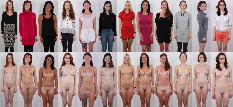 Naked women from different sides