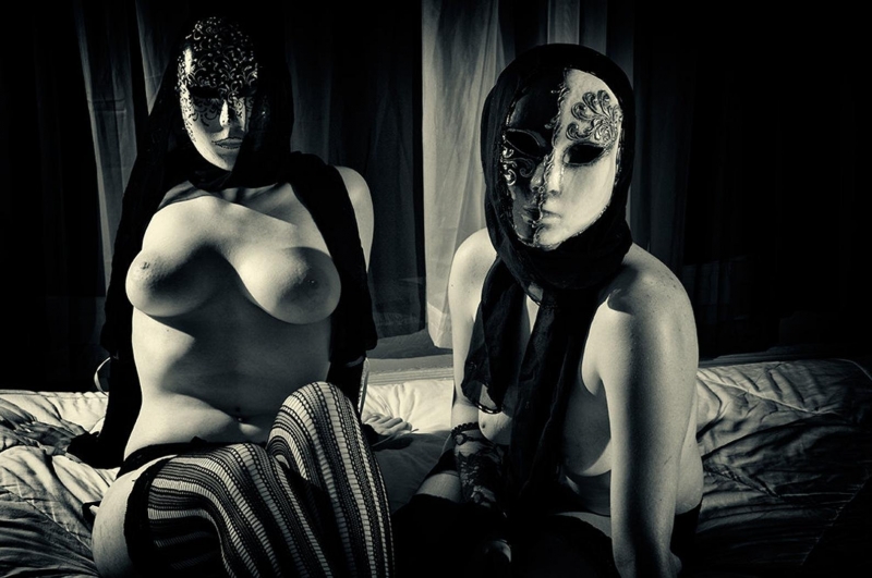 Erotic photo shoots in masks
